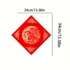 20pcs Red Spring Blank Rice Paper Spring Couplet for Winter Christmas Decor
