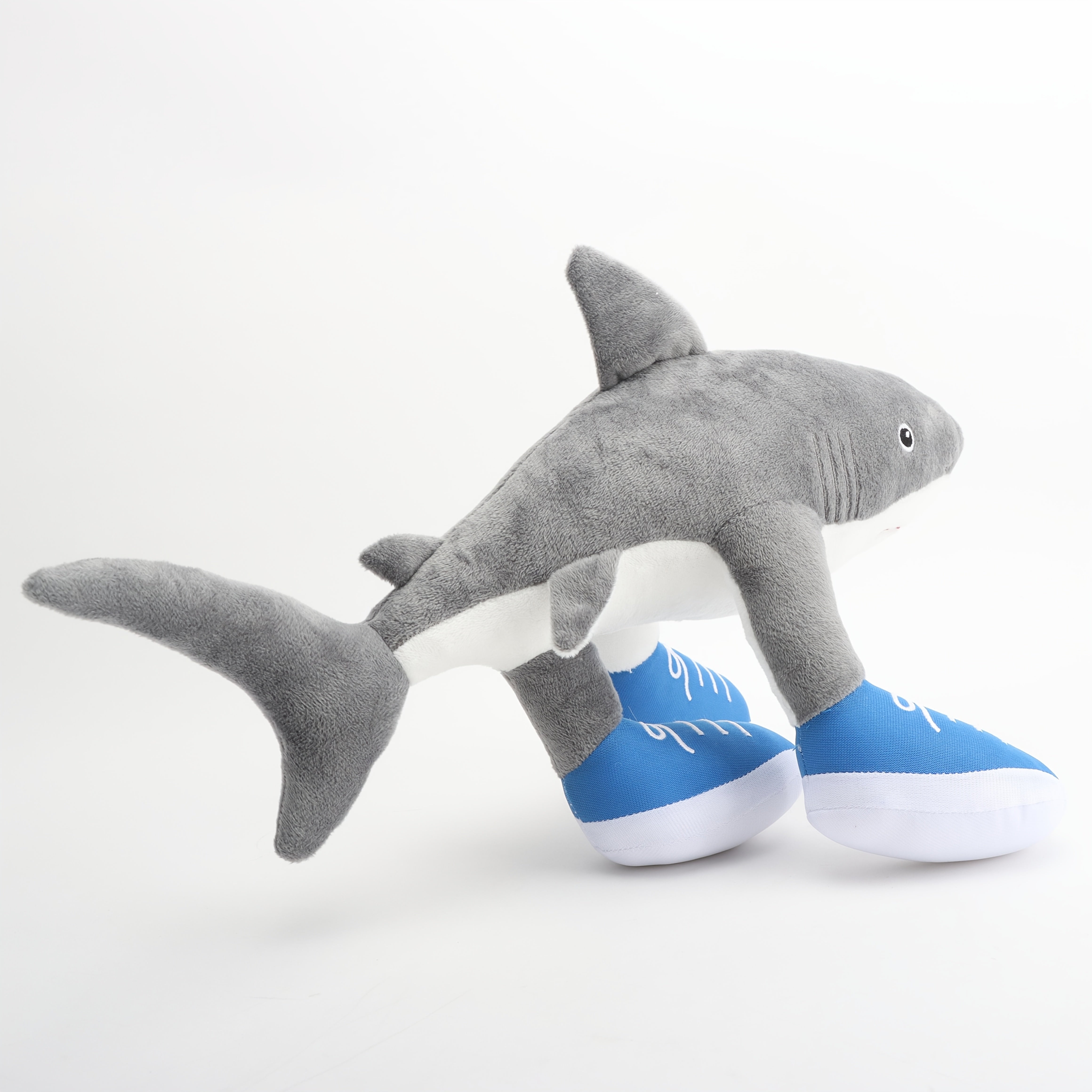 Soft Plush Shark Toy Sneaker Clad Funny Companion Doll Gift