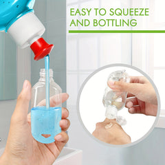 Travel Bottles With Keychain 50ml 2Oz 10Pc Empty Plastic Carabiner Bottles