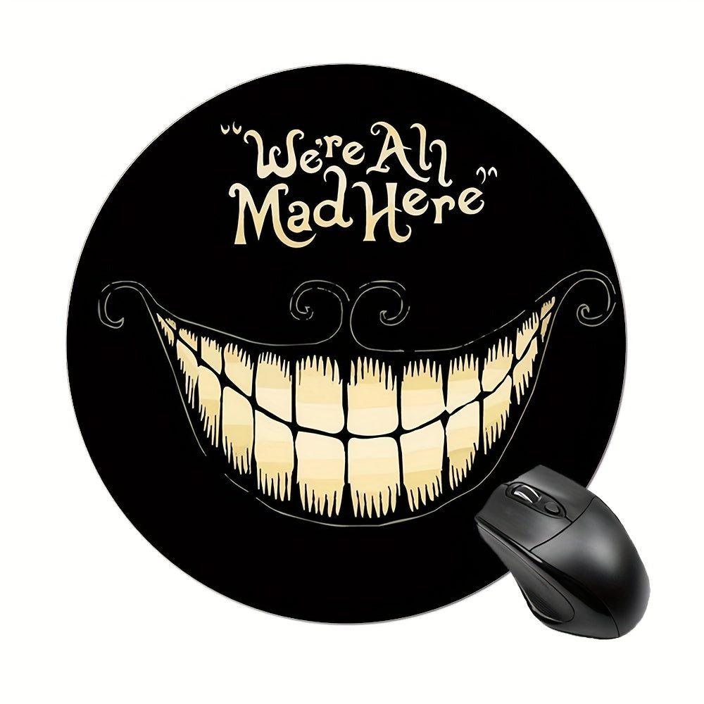 Round Mouse Pad Washable Non Slip Rubber Base Mouse Pad 20cmx20cm