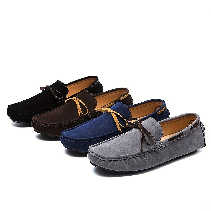 Men's Bowknot Loafer Shoes Non slip Moccasin Spring Summer