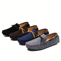 Men's Bowknot Loafer Shoes Non slip Moccasin Spring Summer