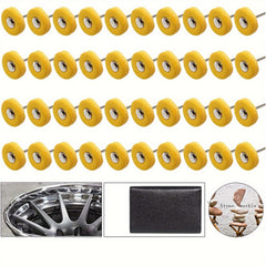 10pc Small Muslin Polishing Wheel for Drill Bits - 3.0mm