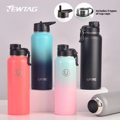 Vacuum Insulated Water Bottle Stainless Steel Leakproof Cup for Camping