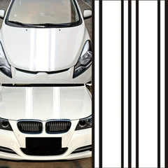 Car Hood Stripe Vinyl Body Sticker Decal 2pcs 183X8CM