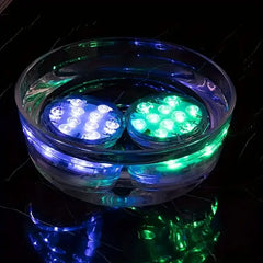 4pcs IP68 Waterproof Diving Light Christmas Decoration LED Pool Light