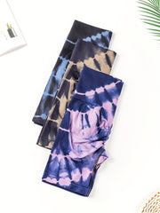 3-Pack Seamless Tie Dye Biker Shorts High Waist High Stretch