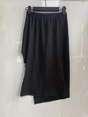 Tassel Two piece Set Crew Neck Long Sleeve Tops & Asymmetrical Skirts