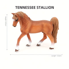 Animal Wildlife Model Set Horse Pony Chincoteague Pony Racing Jockey