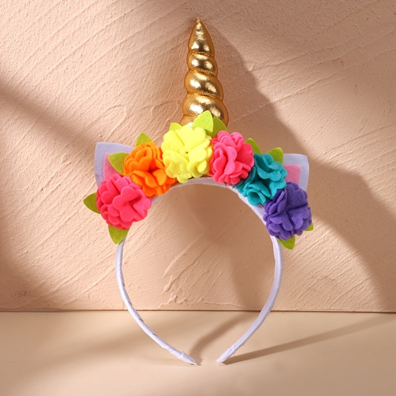 Girls Teen Unicorn Decor Headband Hair Accessories For Party Gift Outdoor