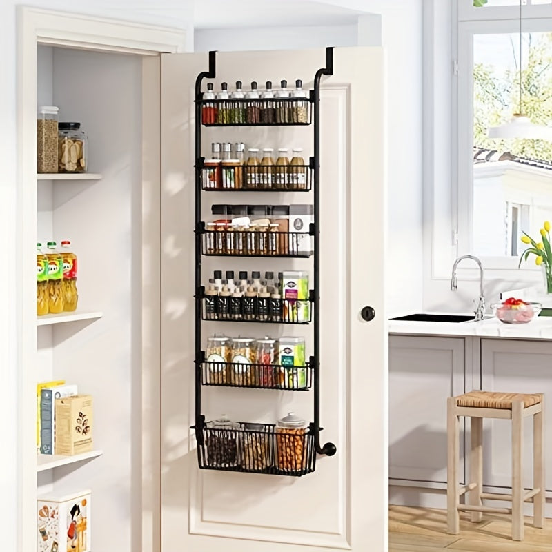 Over The Door Spice Rack Organizer - Kitchen Storage