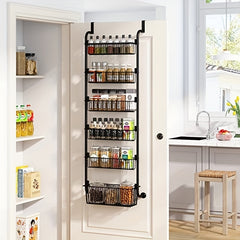 Over The Door Spice Rack Organizer - Kitchen Storage