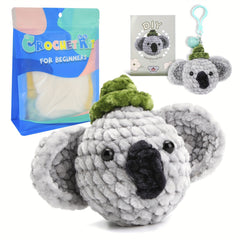 Crochet Kit with Manual - Beginner Yarn Set - DIY Cartoon Doll
