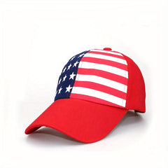 American Flag Print Baseball Cap Cotton Dad Hats Patriotic Sun Hats