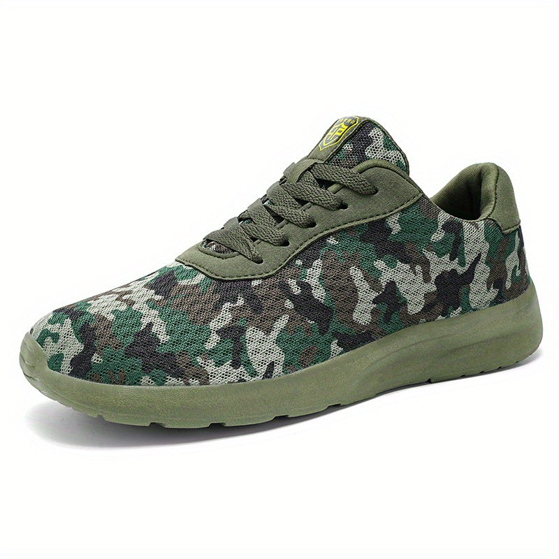 Boys Camo Sneakers Breathable Lightweight Lace Up Outdoors