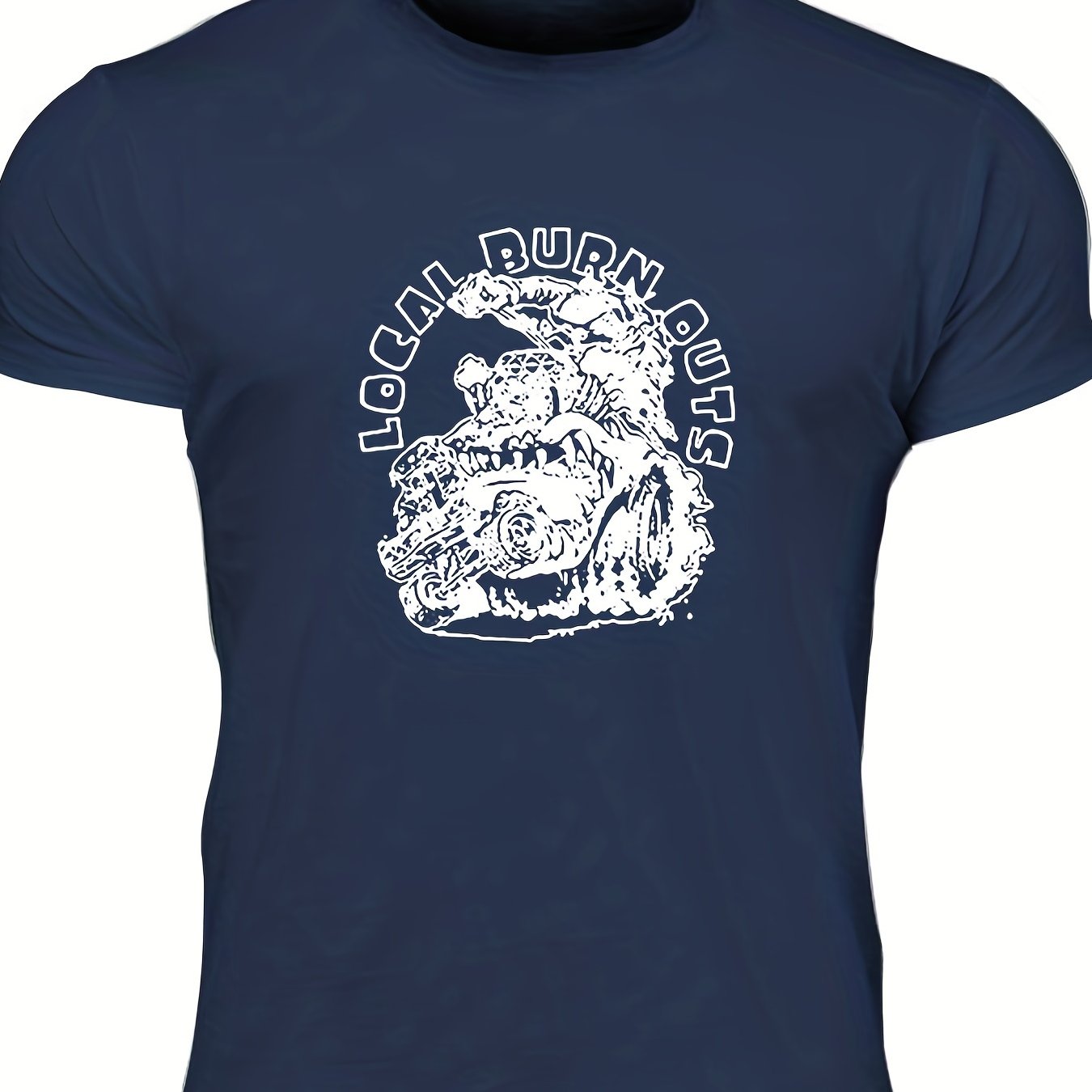 Men's Local Burn Outs Print T-shirt for Summer