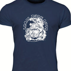 Men's Local Burn Outs Print T-shirt for Summer