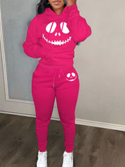 Women's Plus Graphic Print Hoodie & Joggers Set