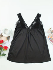 Lace Ruched Top V Neck Sleeveless Summer Top