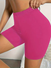 2 Pack Plus Size Seamless High Waisted Biker Shorts Set