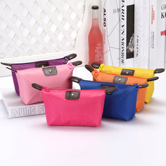 4pcs Colored Folded Dumpling Cosmetic Storage Wash Bag