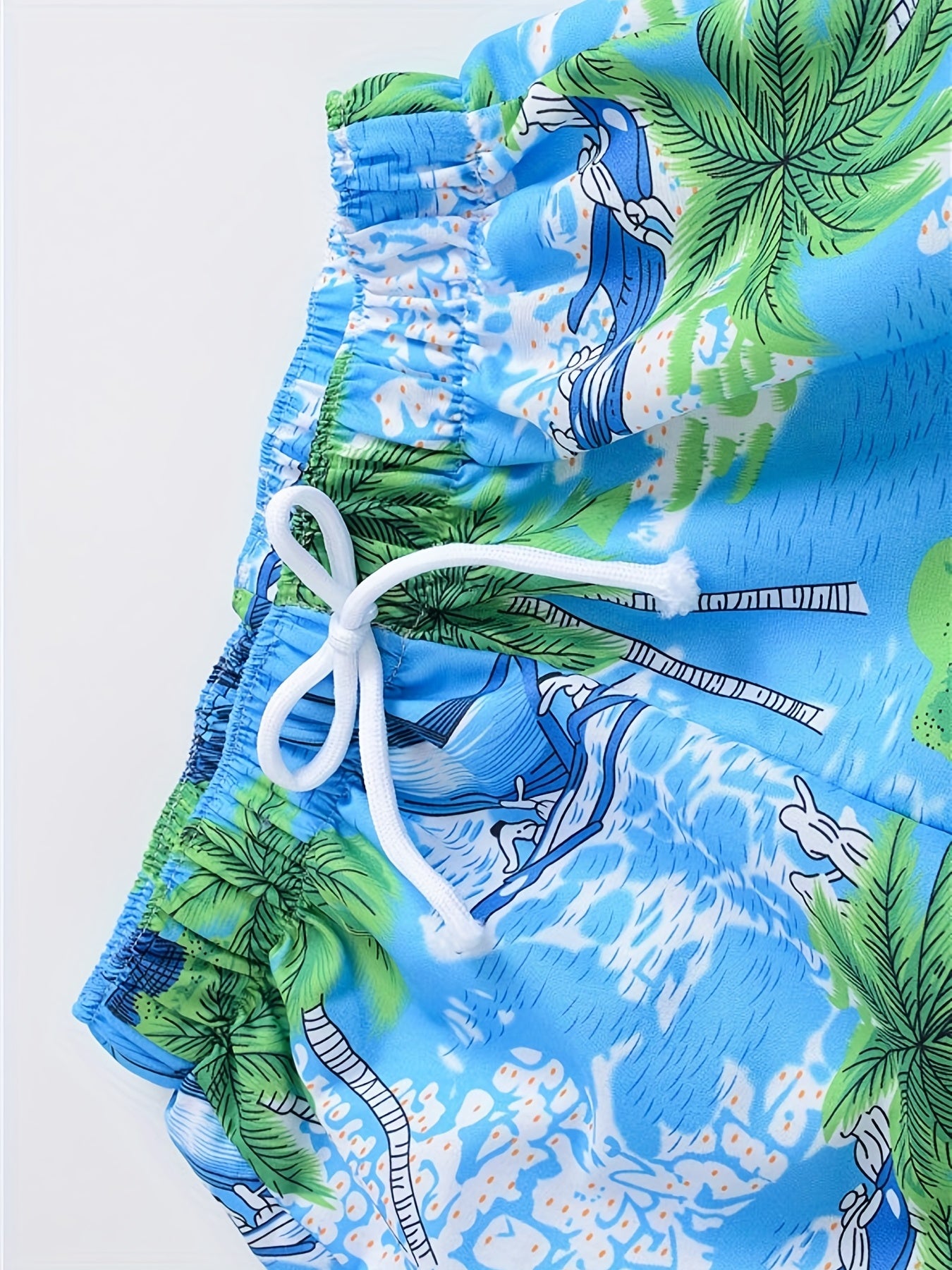 Toddler Boys Coconut Forest Graphic Swim Trunks