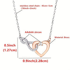 Bonus Mom Heart 8 Necklace Infinity Symbol Gift Card