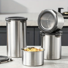 3pcs Stainless Steel Sealed Storage Tank Halloween Candy Can Biscuit Can