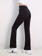 High Waist Yoga Pants Butt Lifting Flared Leggings