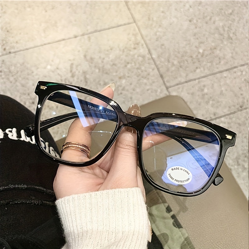 Thick Oversized Square Computer Glasses UV400 Protection