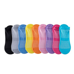 Non Slip Yoga Socks with Grip - Low Cut Breathable Pilates Barre Socks