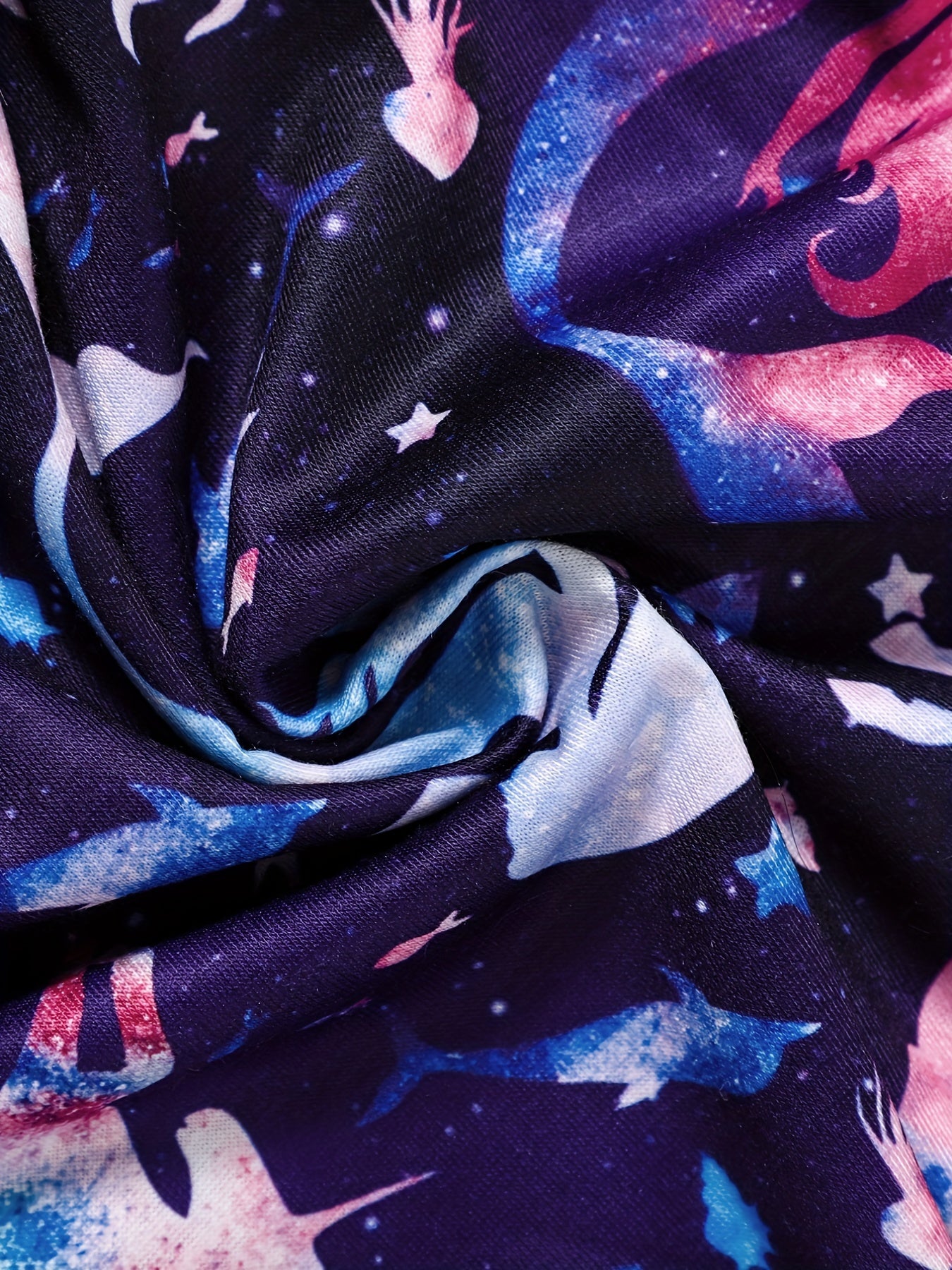 Toddler Girls Mermaid Unicorns & Sea Animals Graphic Dress