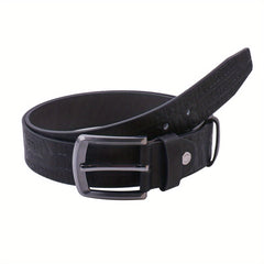 Stylish Letter Pressed Leather Belt for Men