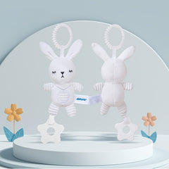 KIZH Hanging Rattle Toy Animal Wind Chime Plush Stuffed Animal Rattle Toy