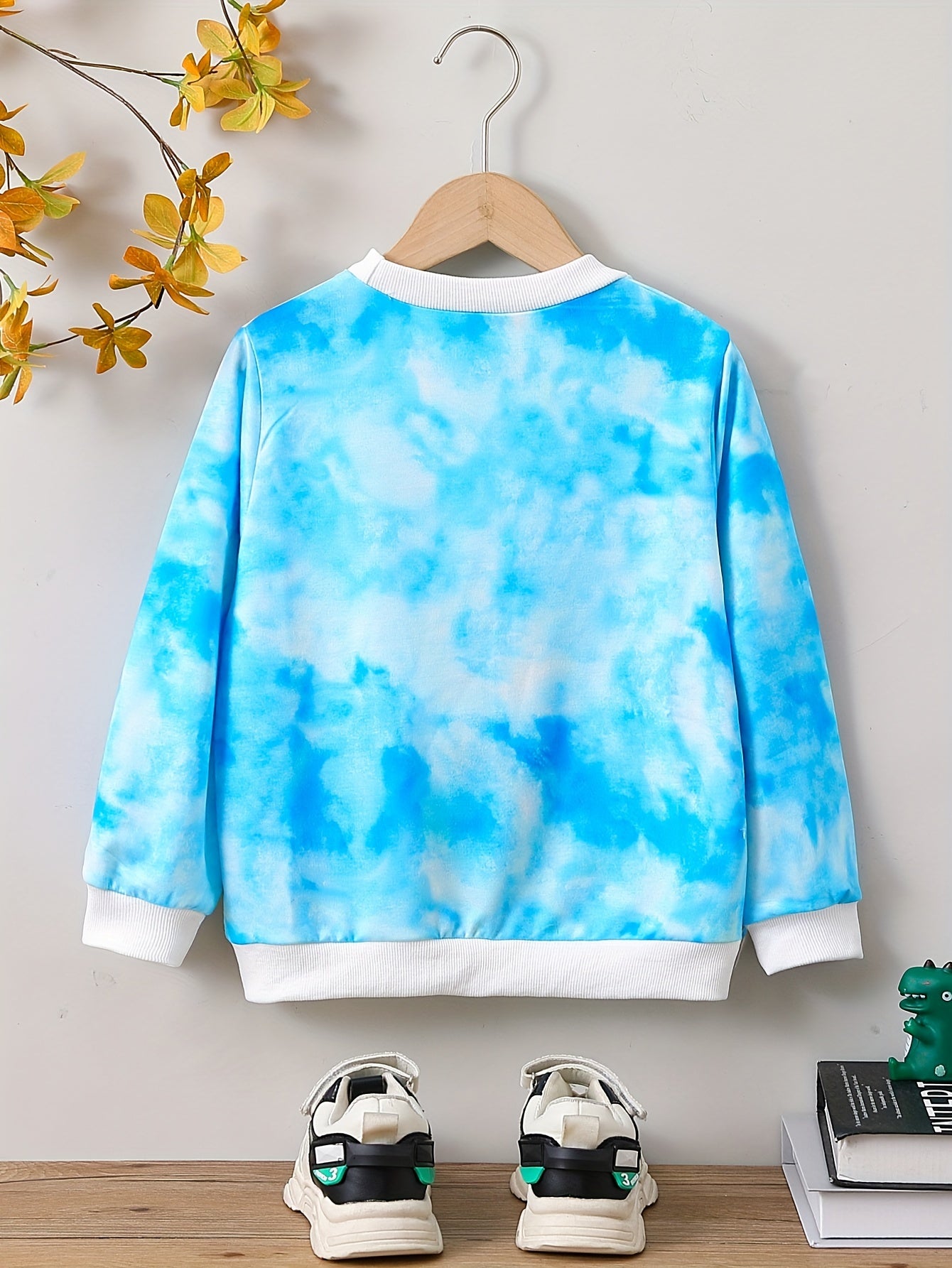 Boys 3D Print Pullover Sweatshirt Long Sleeve Crew Neck Tops