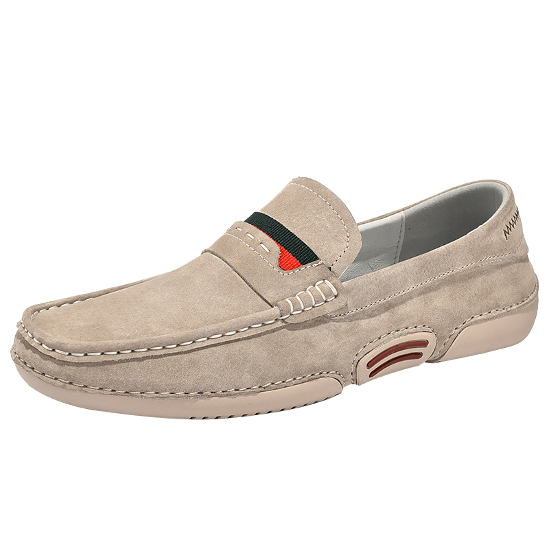 Men's Comfy Moc Toe Loafers Slip On Shoes