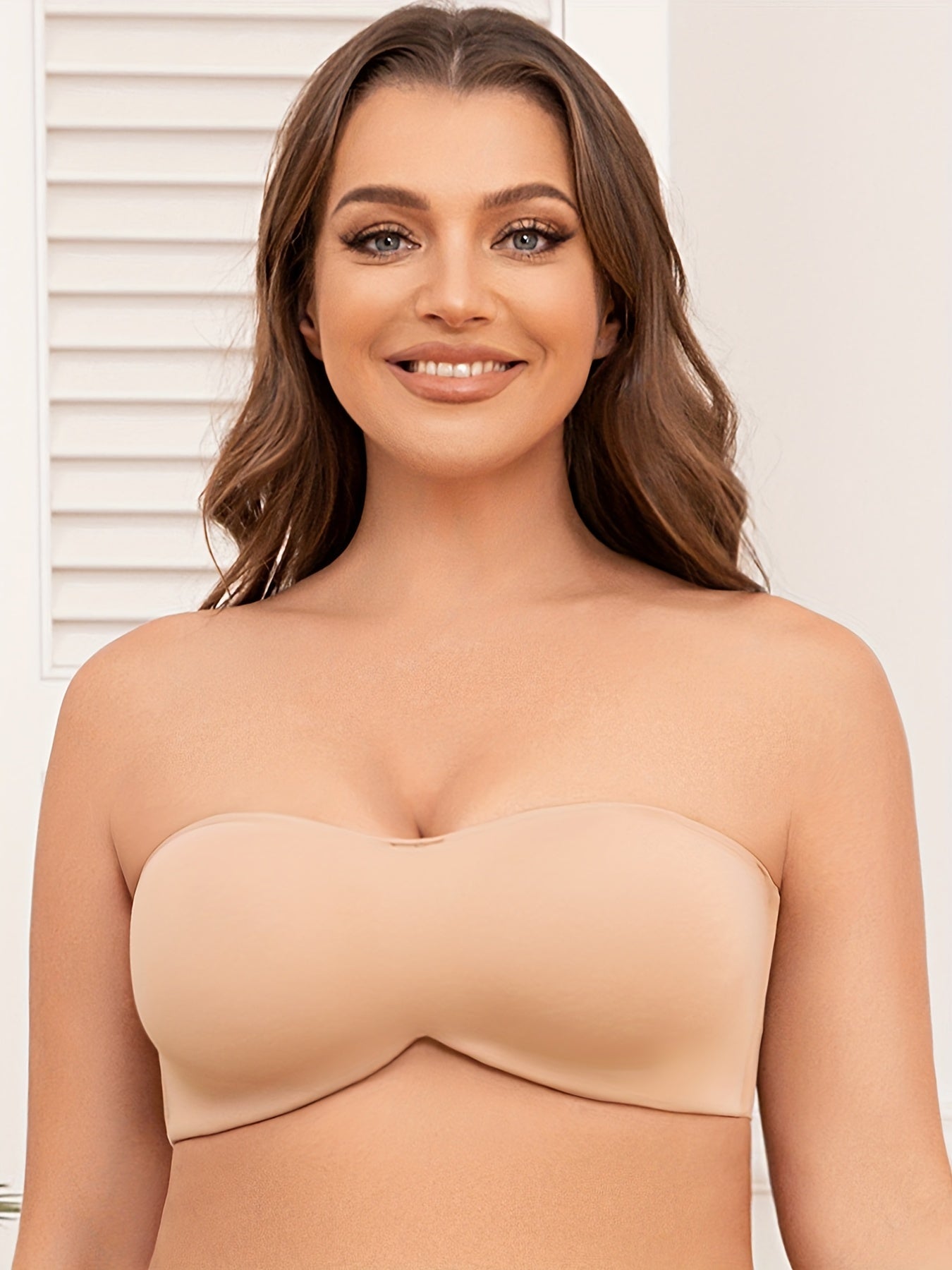 Seamless Underwire Minimizer Bandeau Bra