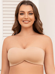 Seamless Underwire Minimizer Bandeau Bra