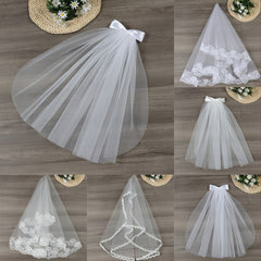 Bridal Veil Tulle Bachelorette Party Lace Wedding Veil With Comb