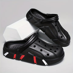 Men's Comfortable Platform Clogs Hollow Out Non Slip Garden Shoes