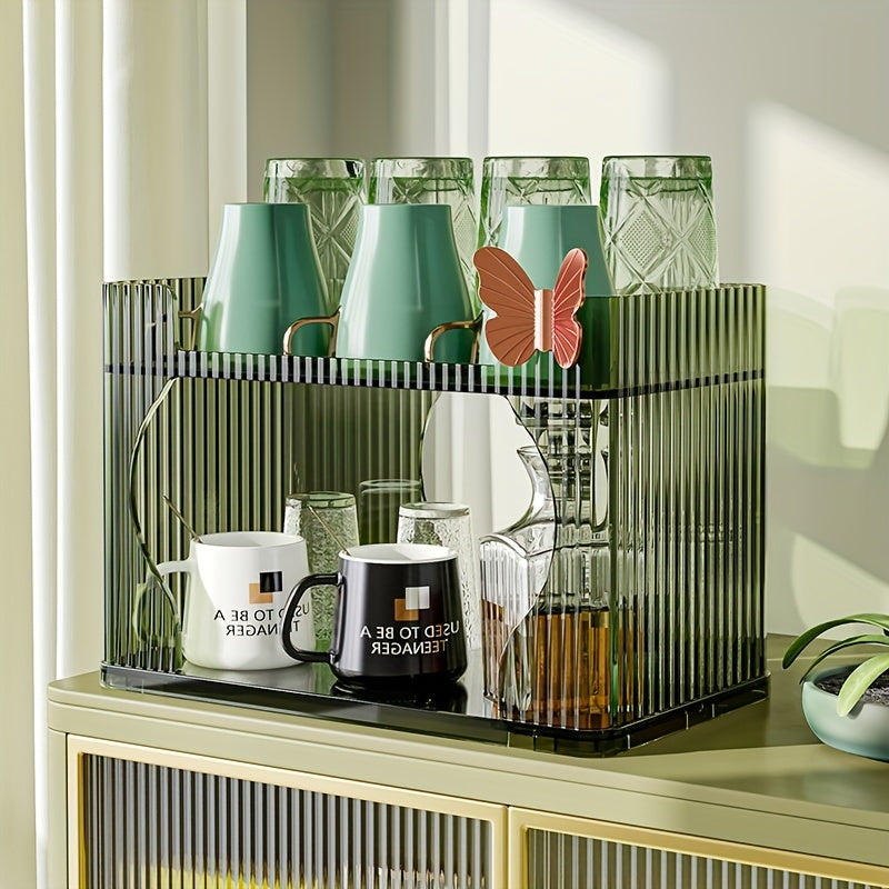 Luxury Cup Storage Rack Cosmetics Basket Organizer