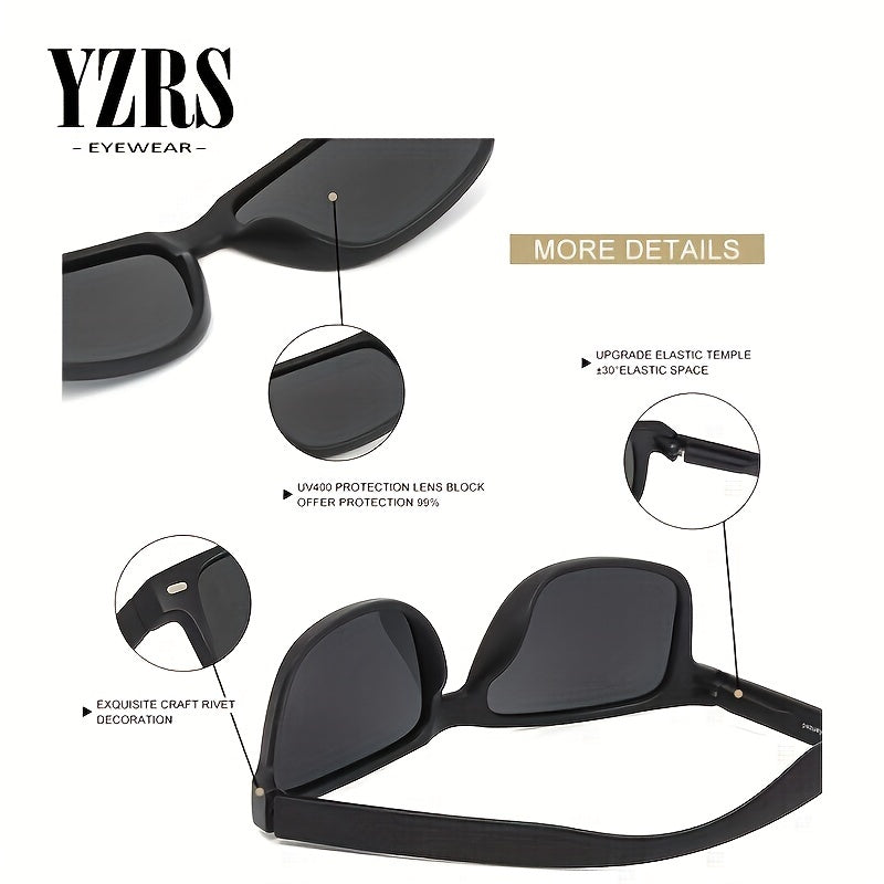 Men's Vintage Square Polarized Sunglasses UV400