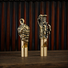 Brass Whistle Dragon Monkey Elephant Design Outdoor Survival Emergency