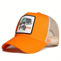 Fishing Hat Baseball Cap Trucker Breathable Grid Fishing Accessories