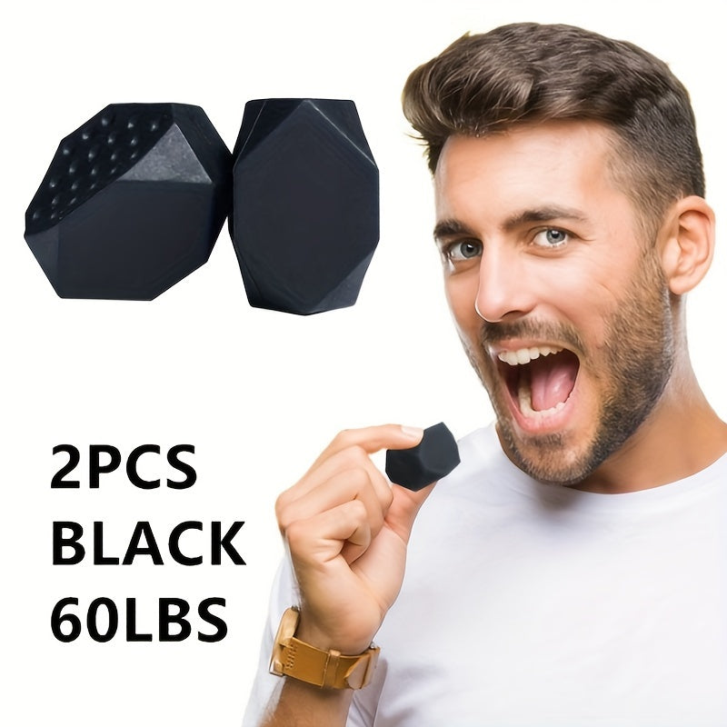 2pcs Silicone Jawline Trainer for Jaw and Neck Exercise