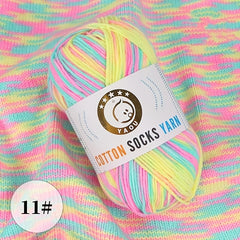 10Pcs Gradient Cotton Yarn DIY Craft for Sweater Scarf Socks and Gloves