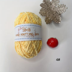 3pcs Velvet Chenille Yarn for DIY Knitting & Crocheting Sweater