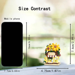 Building Block Street Corner Flower Shop Desktop Decoration