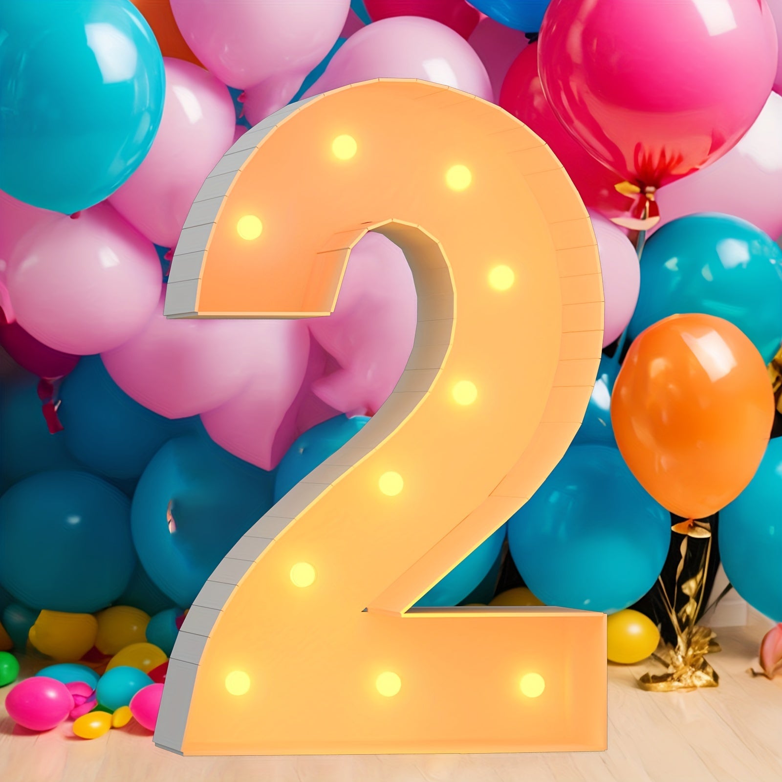 Light Up Numbers Marquee for Anniversary Party Decor