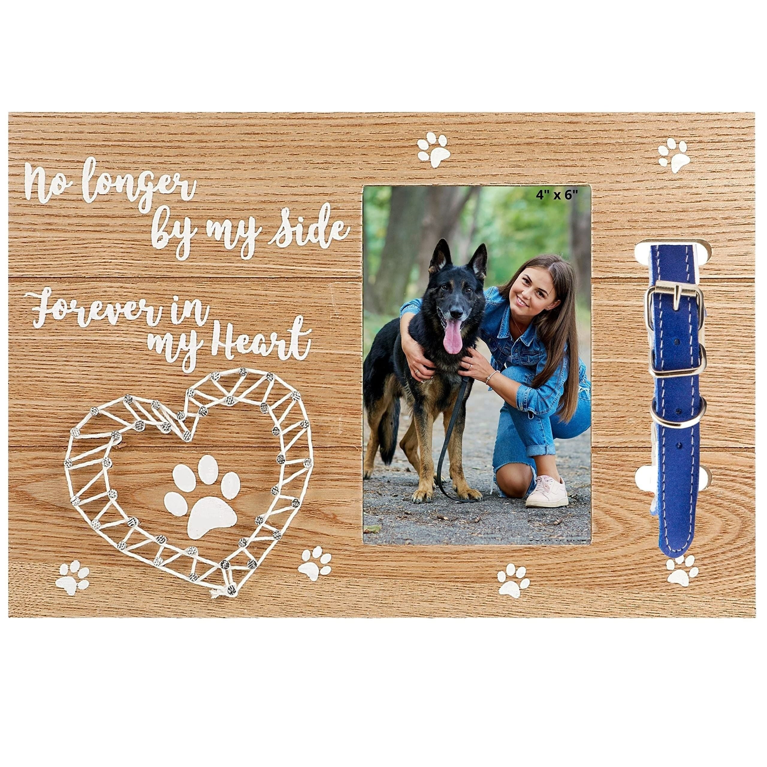 Furry Perfect Pet Memorial Frame with Collar